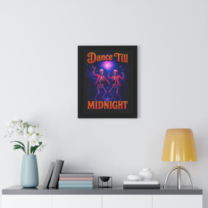 Skeleton Rave Poster — Dance Till Midnight