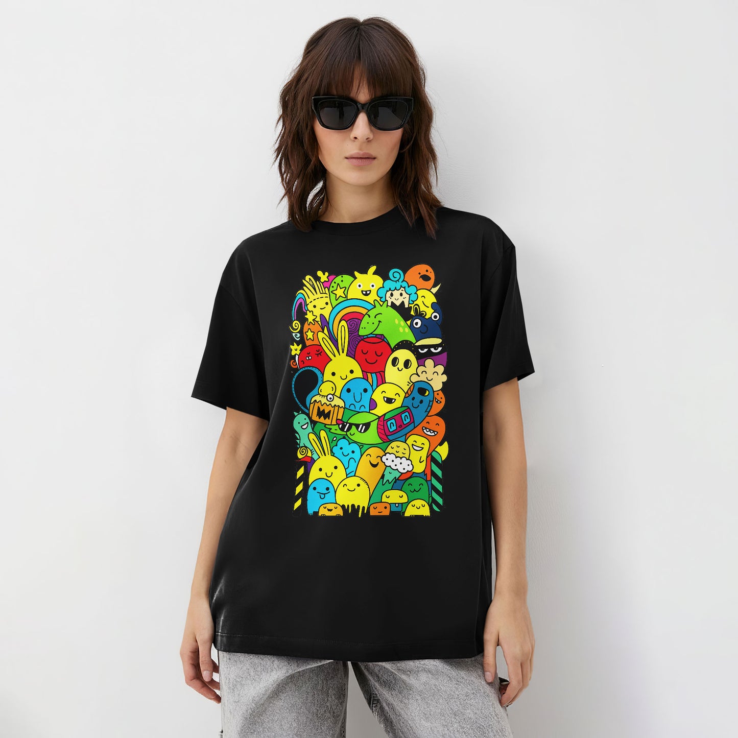 Color Pop Doodle Party Unisex T-Shirt