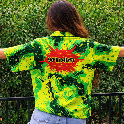 90s Slime Splash Retro Hawaiian Shirt