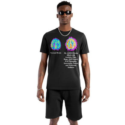 ADHD Brain vs Normal Brain Graphic Tee