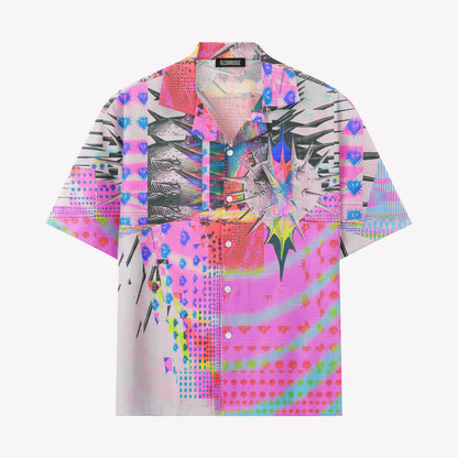 Abstract Glitch Art Shirts & Shorts Set