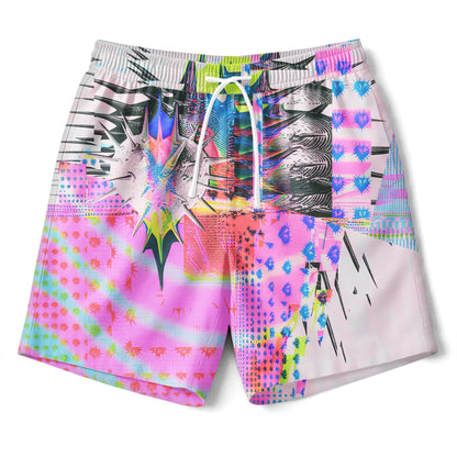 Abstract Glitch Art Shirts & Shorts Set