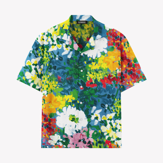 Artistic Floral Hawaiian Shirt