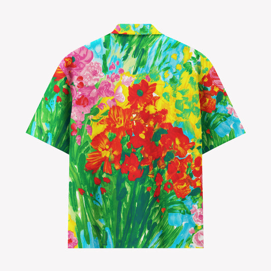 Artistic Tropical Floral Hawaiian Shirt