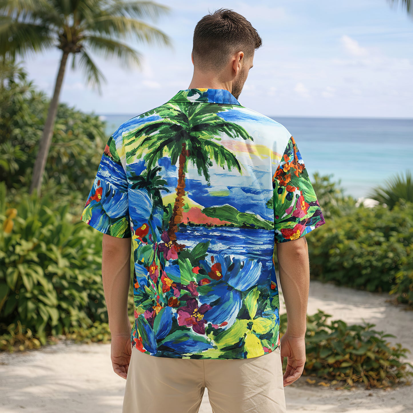 Artistic Tropical Island Hawaiian Shirt