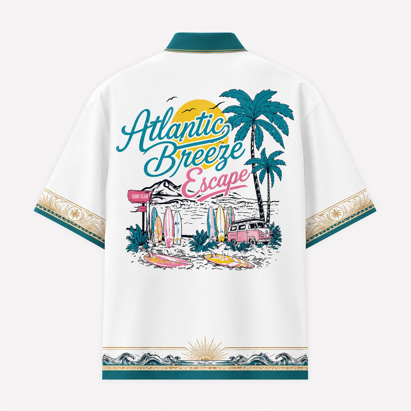 Atlantic Breeze Escape Virginia Beach Hawaiian Shirt & Shorts