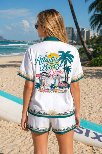 Atlantic Breeze Escape Virginia Beach Hawaiian Shirt & Shorts