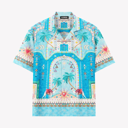 Boho Desert Hawaiian Shirt & Shorts Set