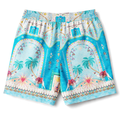Boho Desert Hawaiian Shirt & Shorts Set