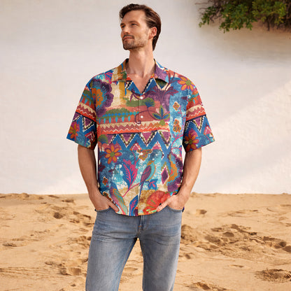Boho Tribal Tropical Hawaiian Shirt