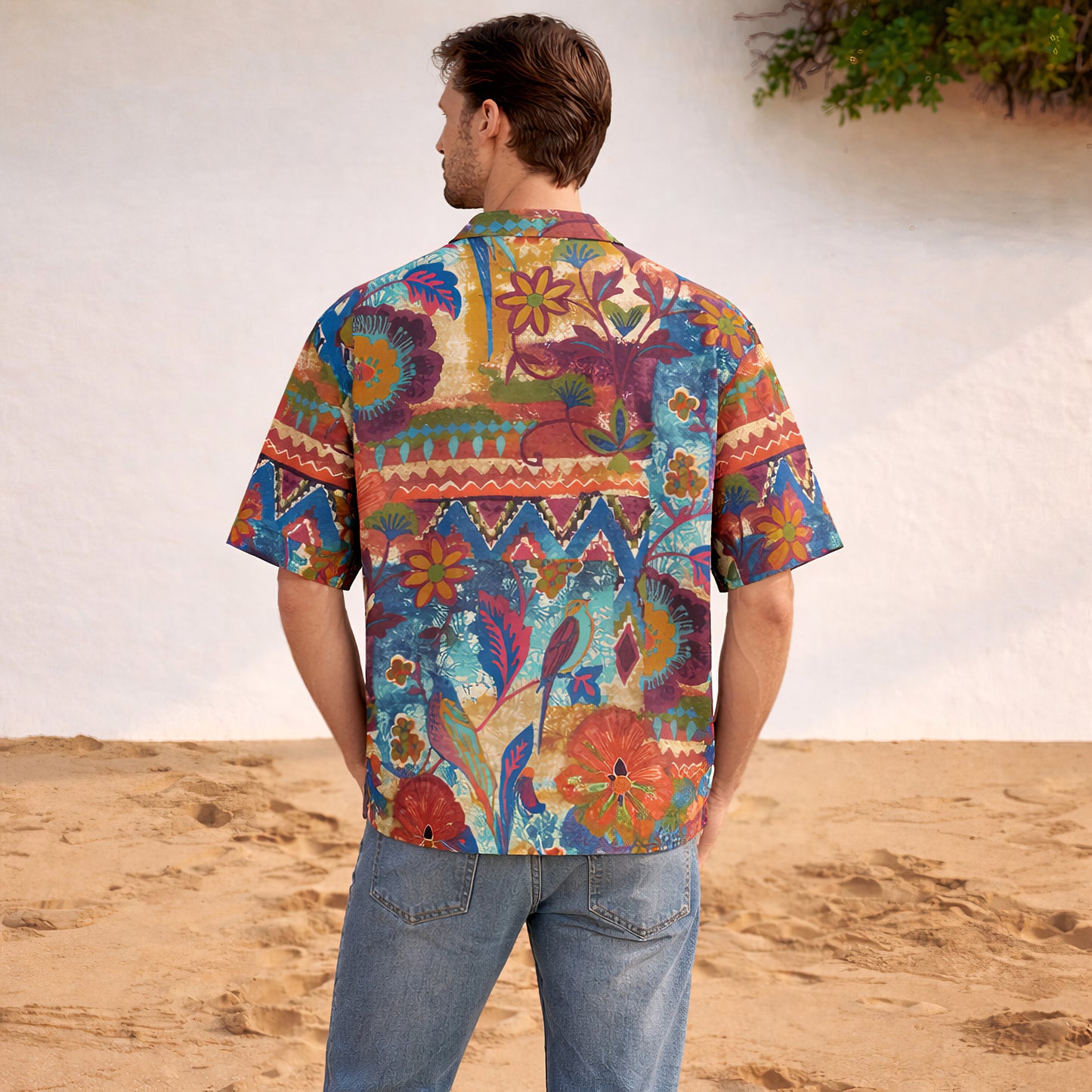 Boho Tribal Tropical Hawaiian Shirt