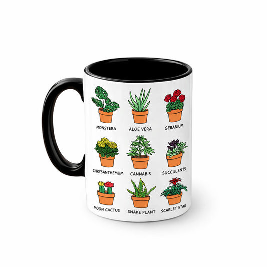 Botanical Houseplant Chart Mug