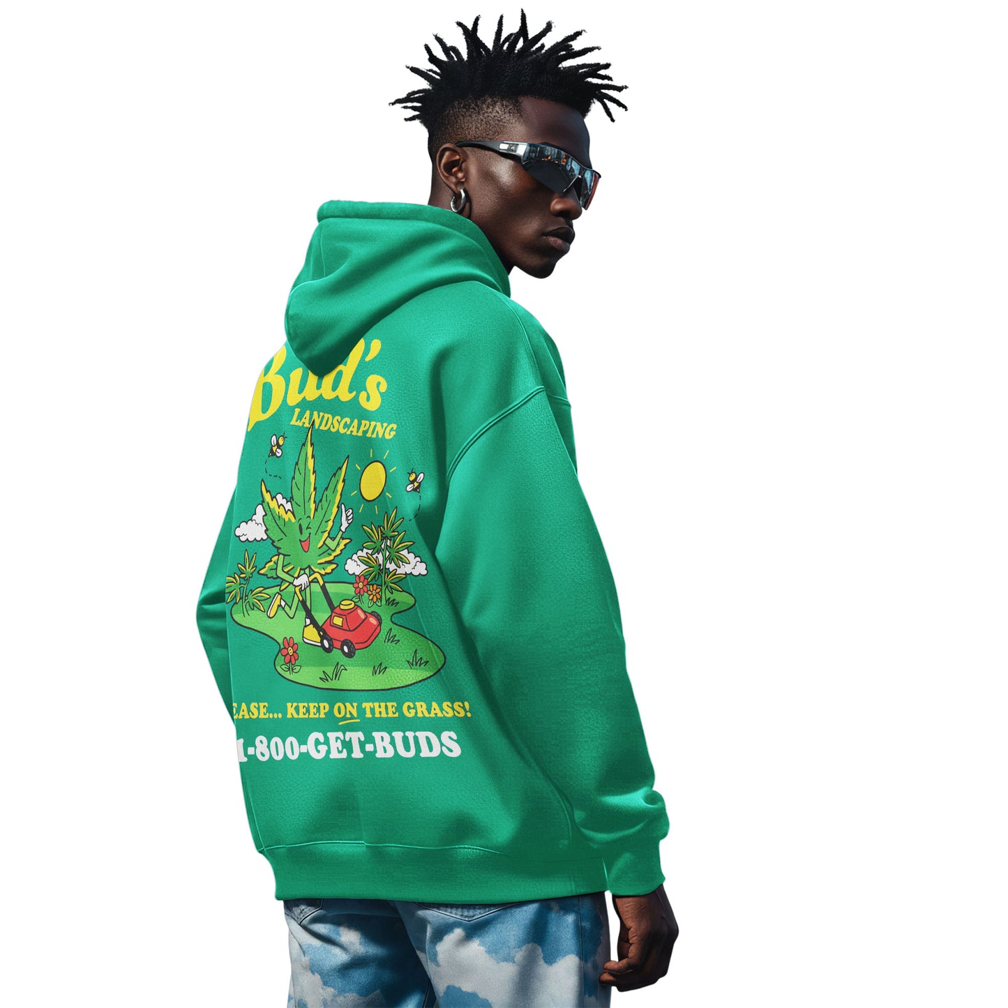 Bud’s Landscaping Cartoon Hoodie