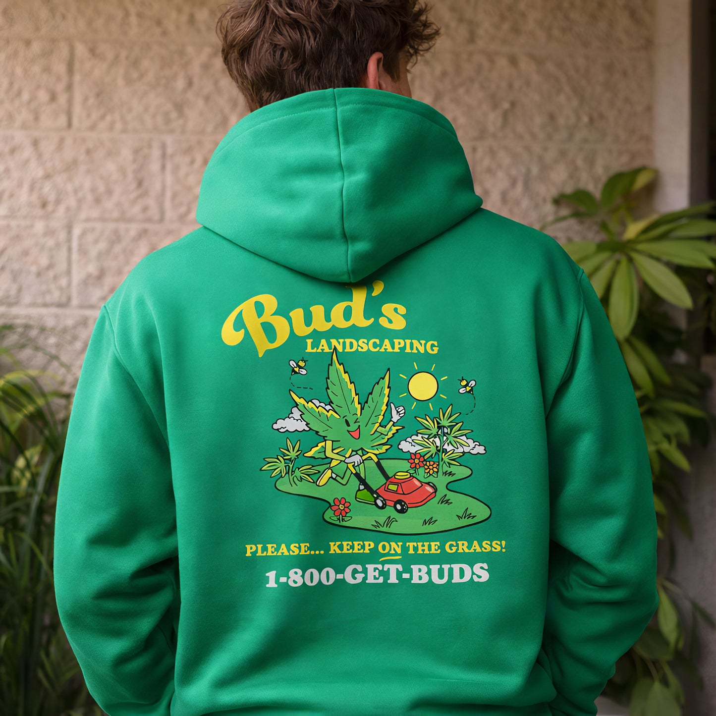 Bud’s Landscaping Cartoon Hoodie