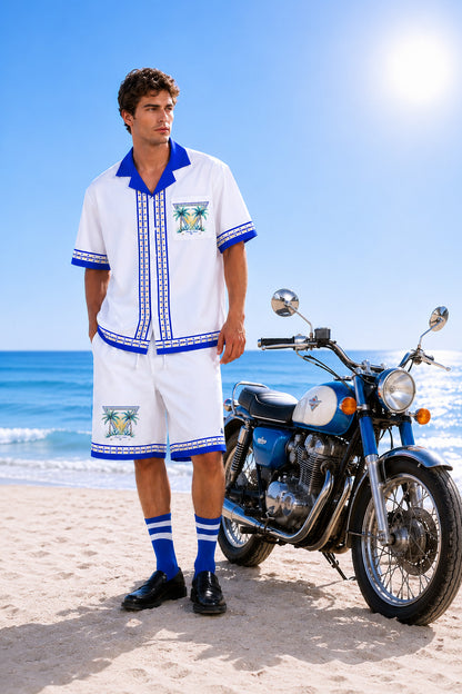 Cali-Life Pacific Coast Social Club Shirt & Shorts Set