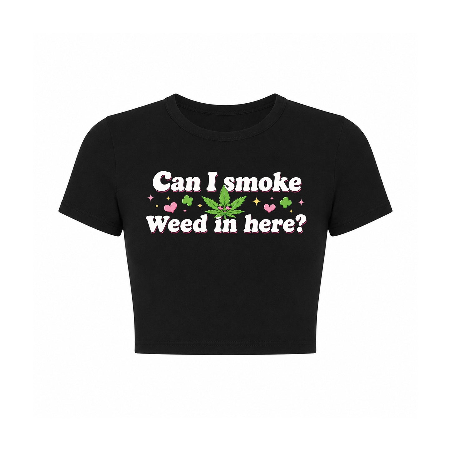 Can I Smoke Weed In Here? Crop Top
