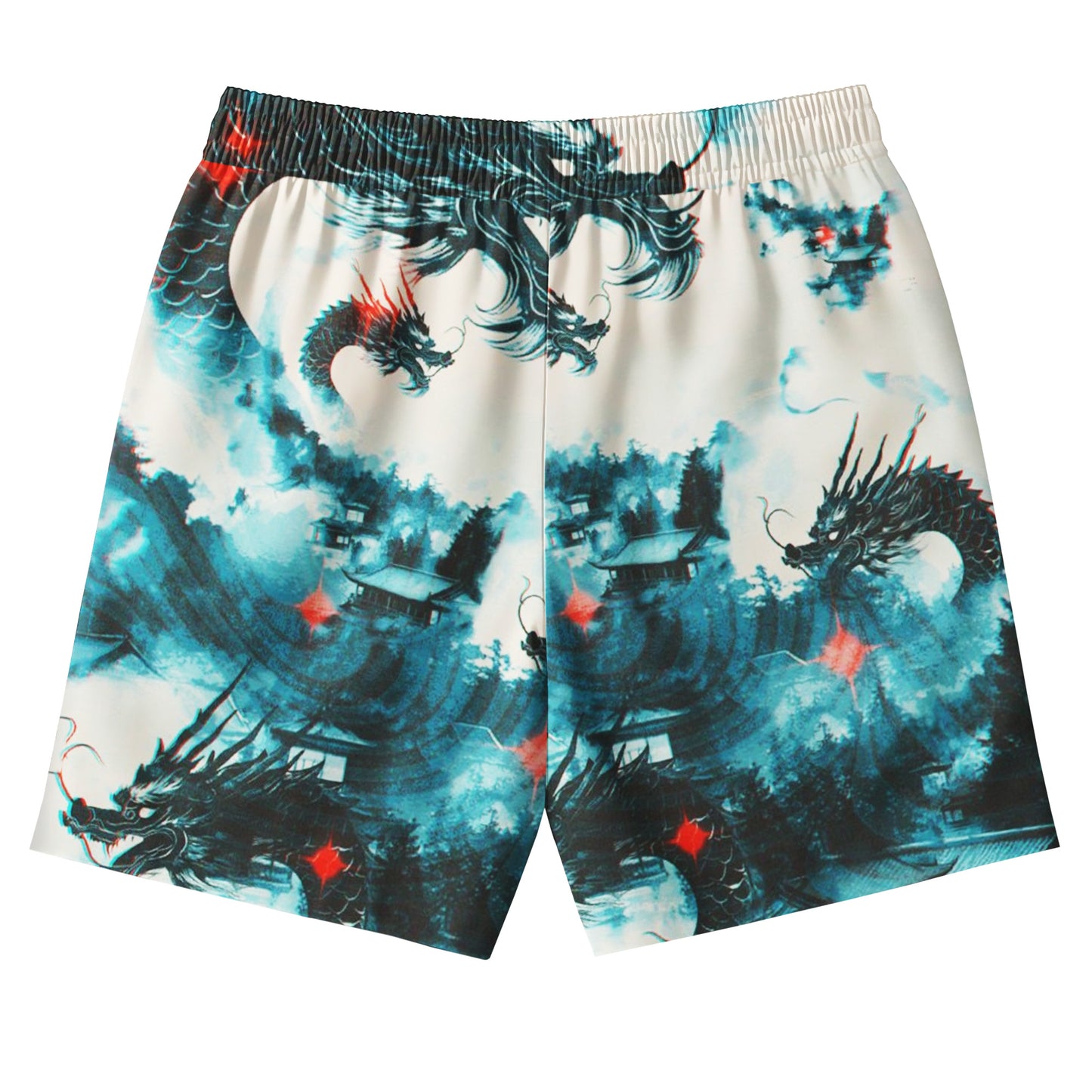 Celestial Jade Dragon Shirts & Shorts Set