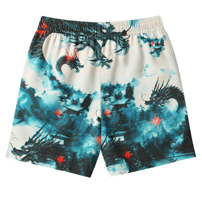 Celestial Jade Dragon Shirts & Shorts Set