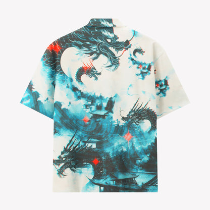 Celestial Jade Dragon Shirts & Shorts Set