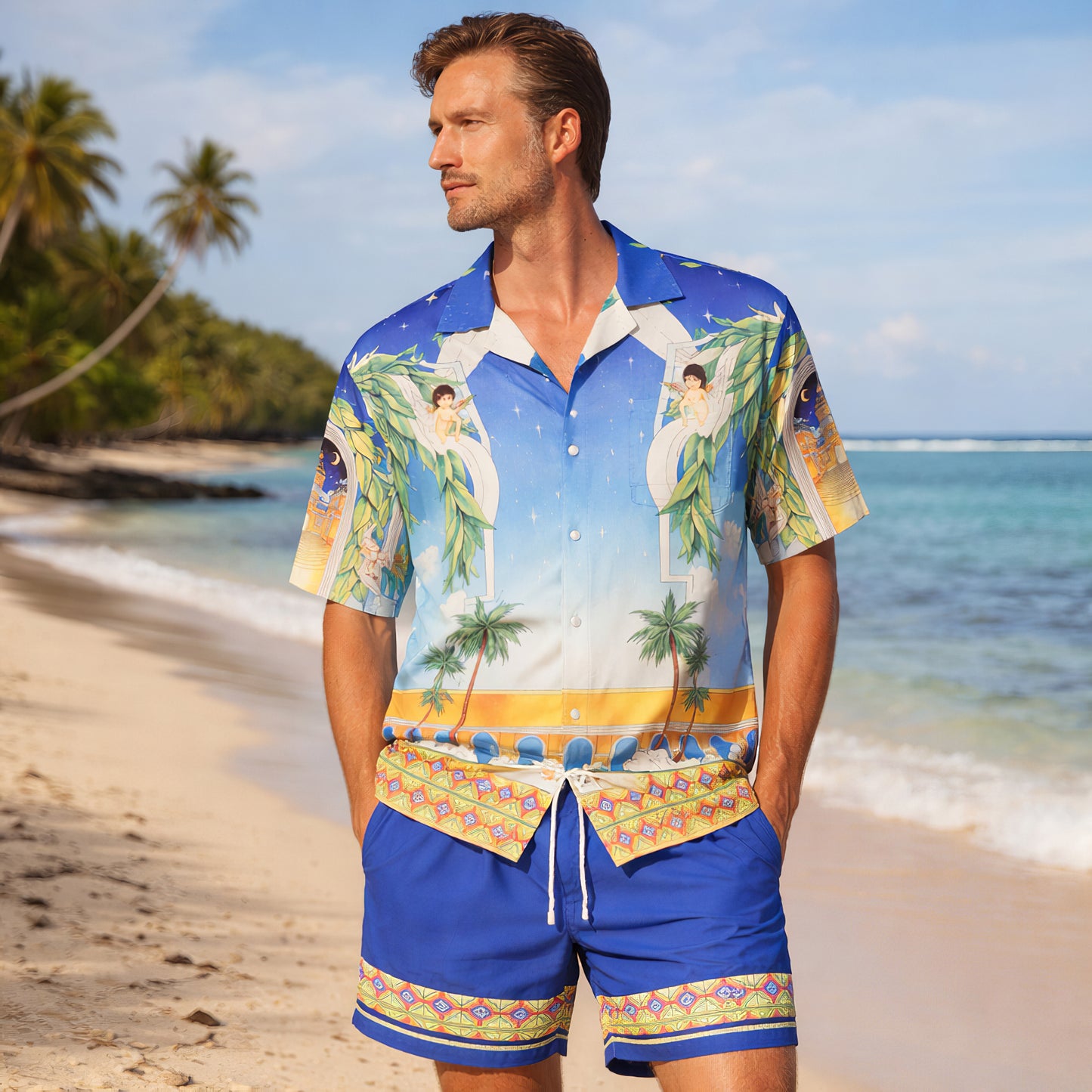 Celestial Mirage Shirt & Shorts Set