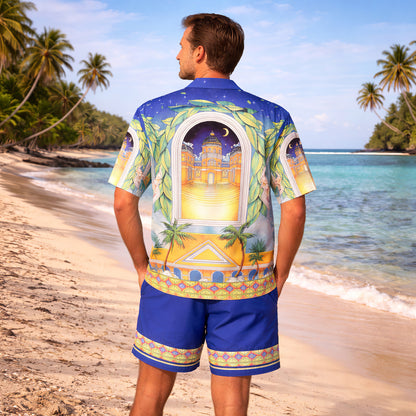 Celestial Mirage Shirt & Shorts Set