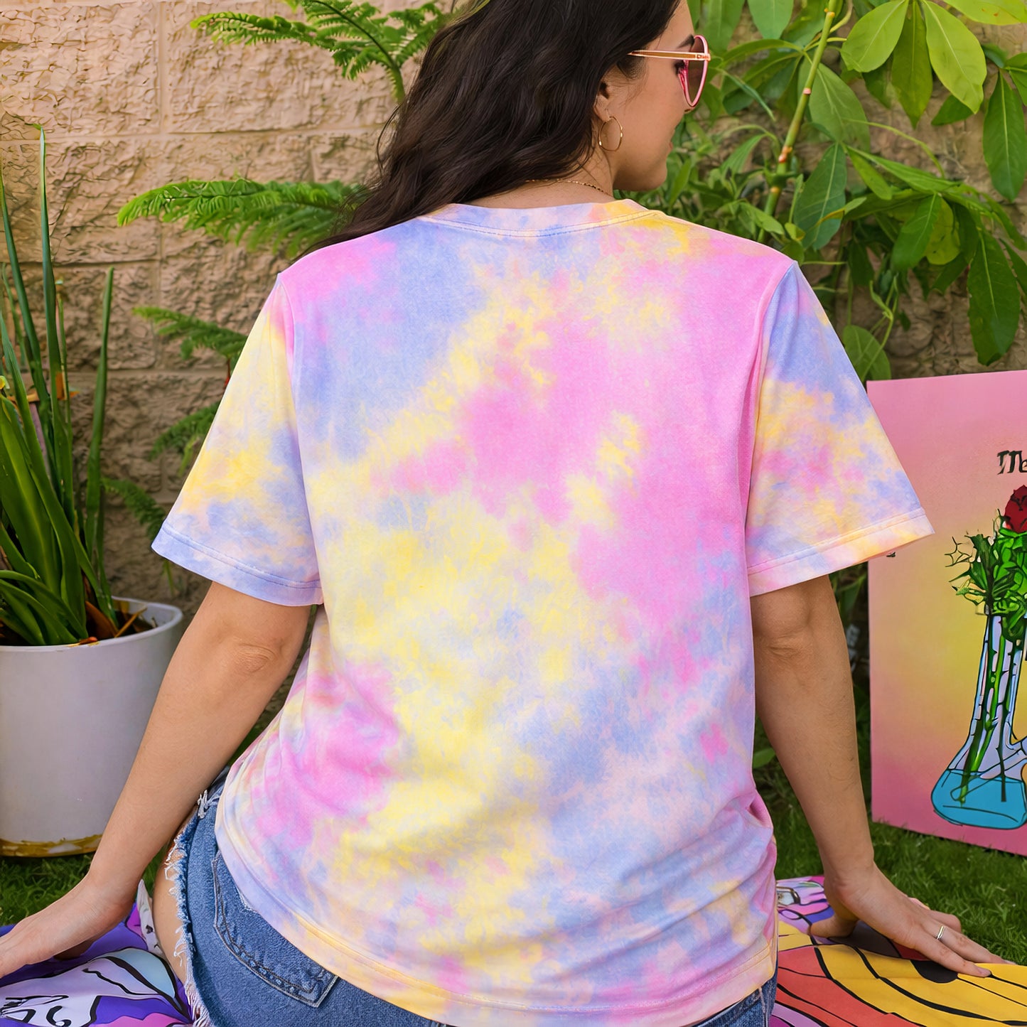 Choose Happiness Smiley Tie Dye T-Shirt