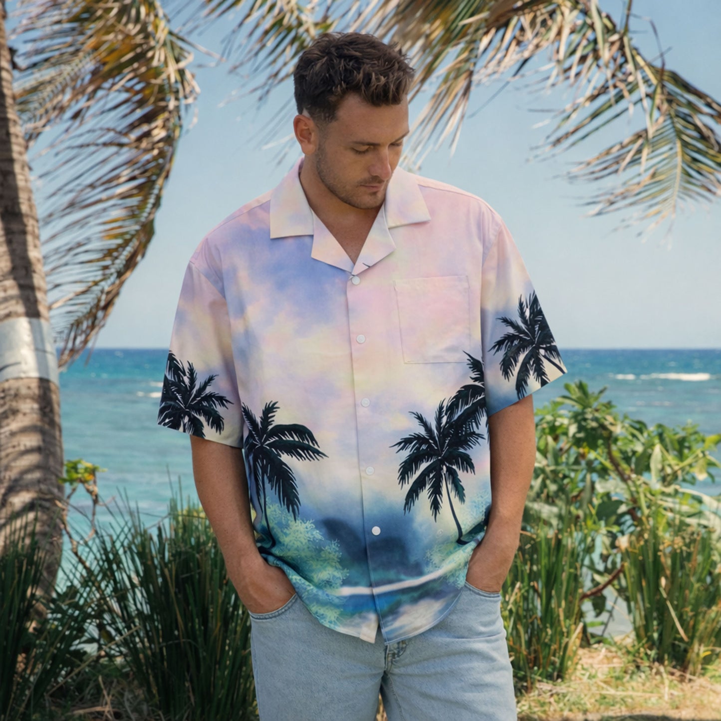 Coastal Dusk Hawaiian Shirt