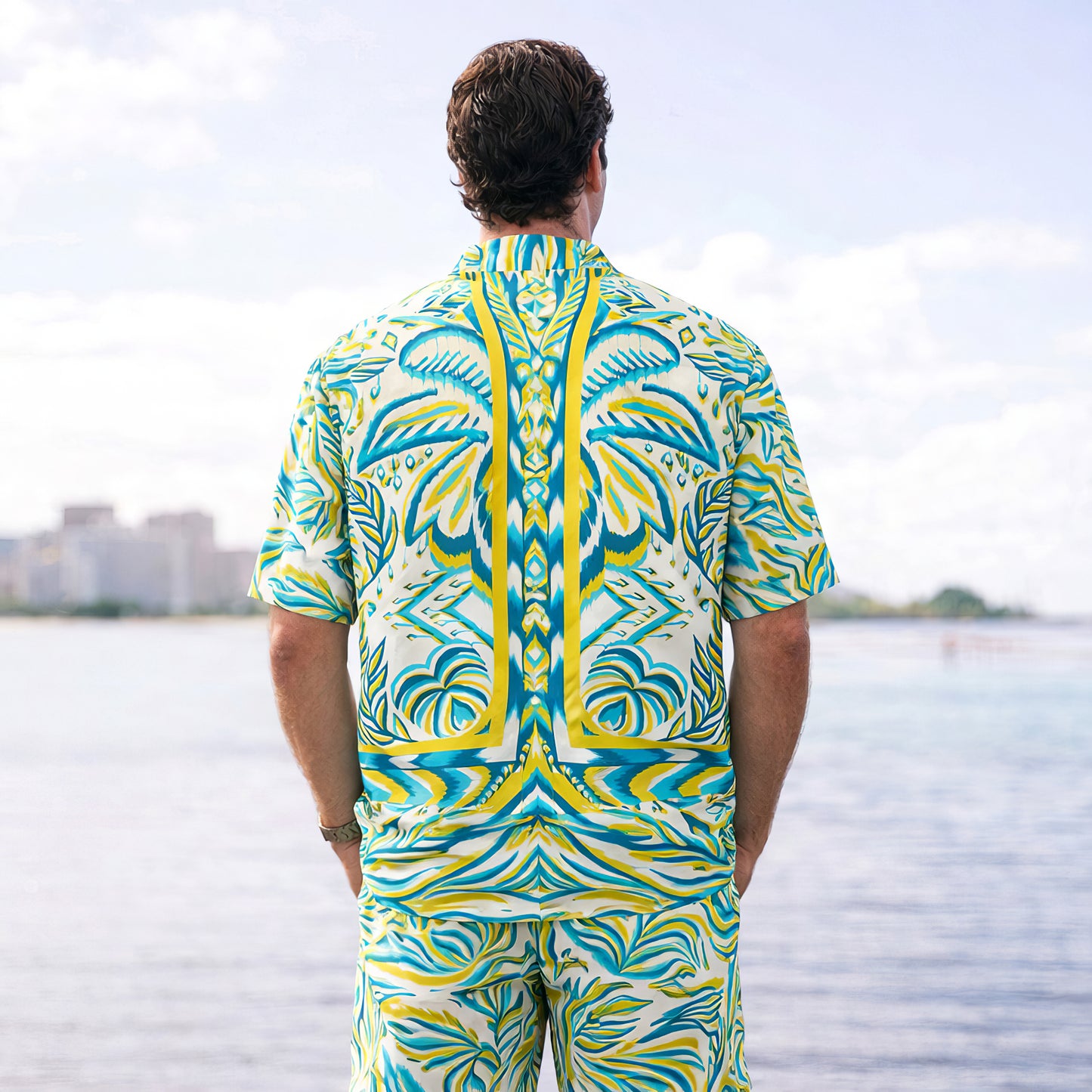 Coastal Mirage Shirt & Shorts Set
