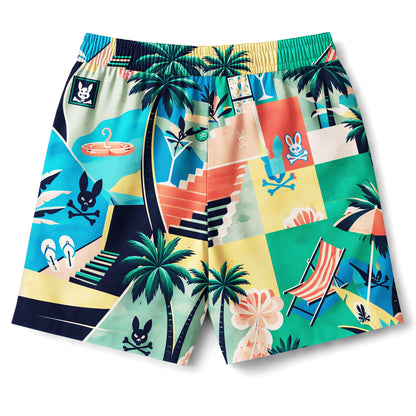 Coastal Villa Hawaiian Shirt & Shorts Set