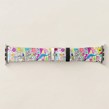 Color Pop Doodle Watch Band