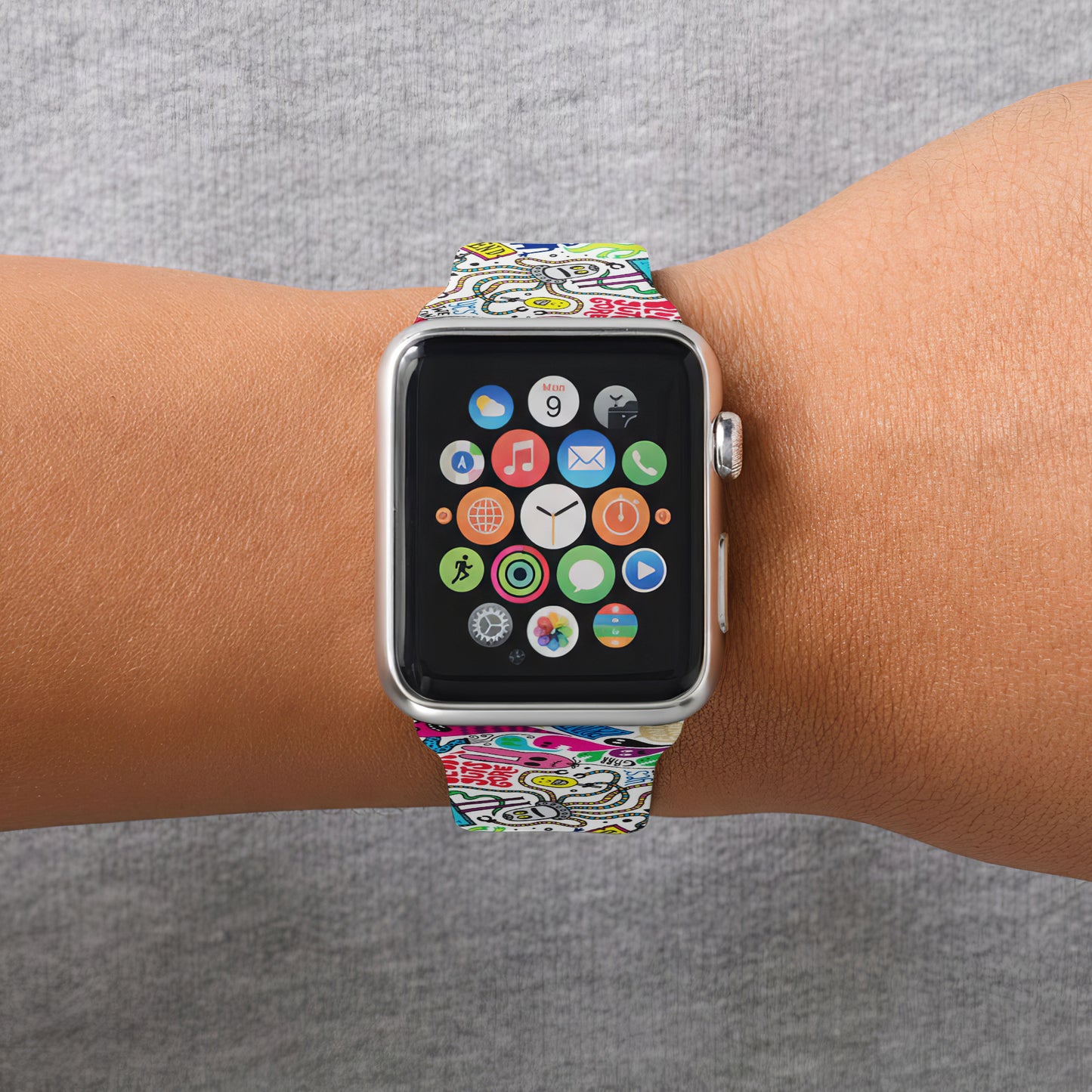 Color Pop Doodle Watch Band