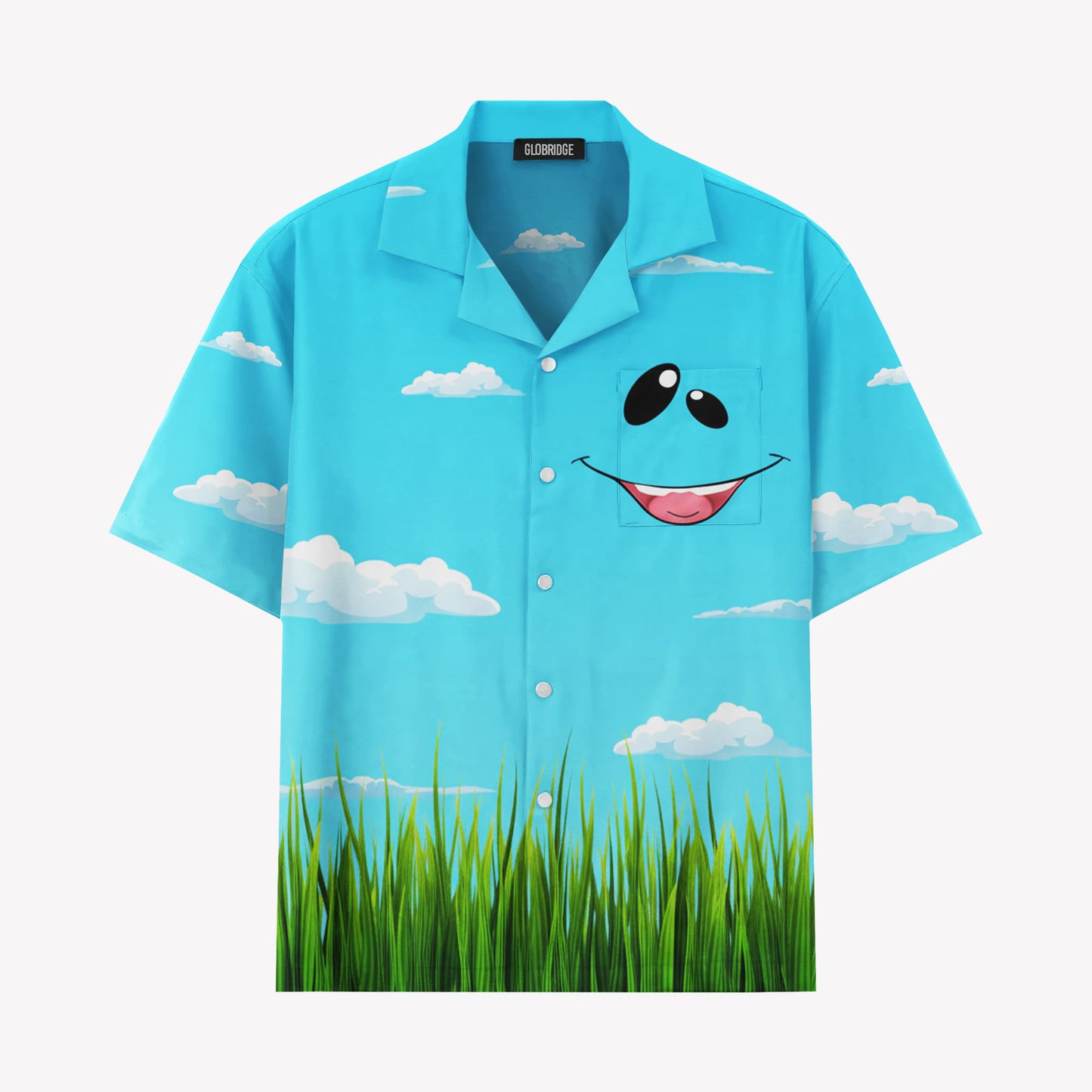 Colorful Smiley Face Summer Hawaiian Shirt