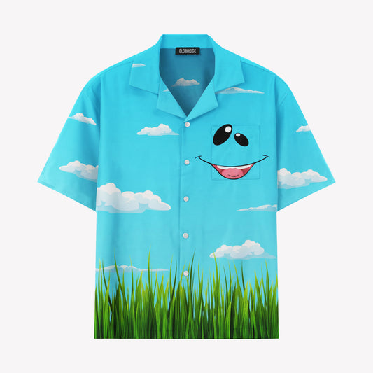 Colorful Smiley Face Summer Hawaiian Shirt