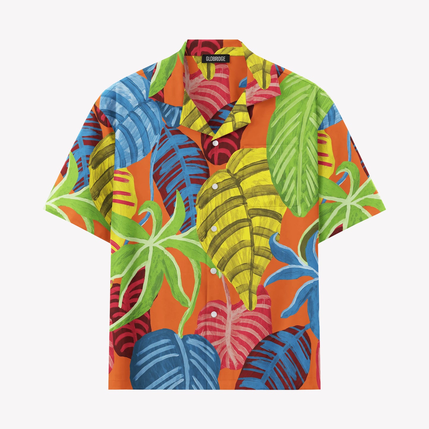 Colorful Tropical Leaves Hawaiian Shirt