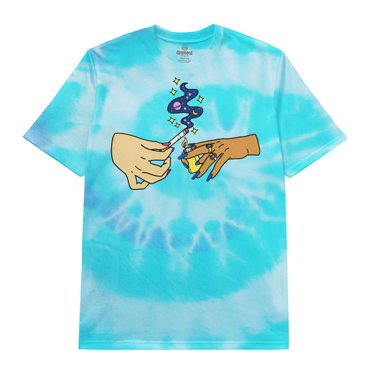 Cosmic Hand-Off Tie-Dye T-Shirt