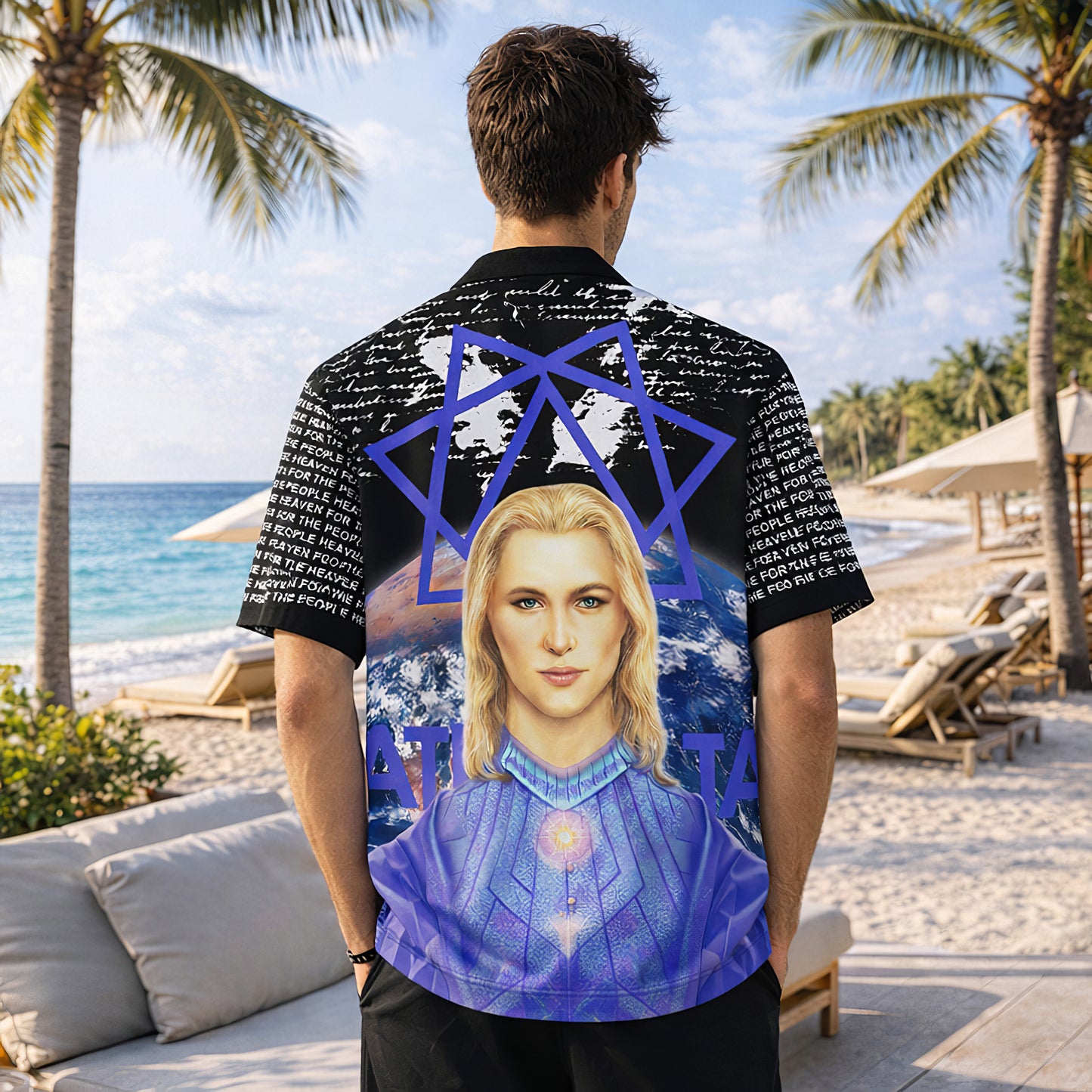 Cosmic Sacred Geometry Hawaiian Shirt