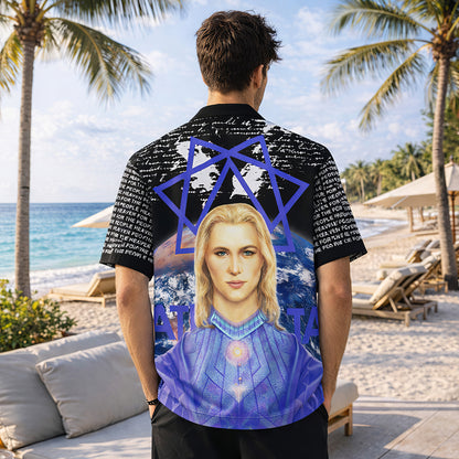Cosmic Sacred Geometry Hawaiian Shirt