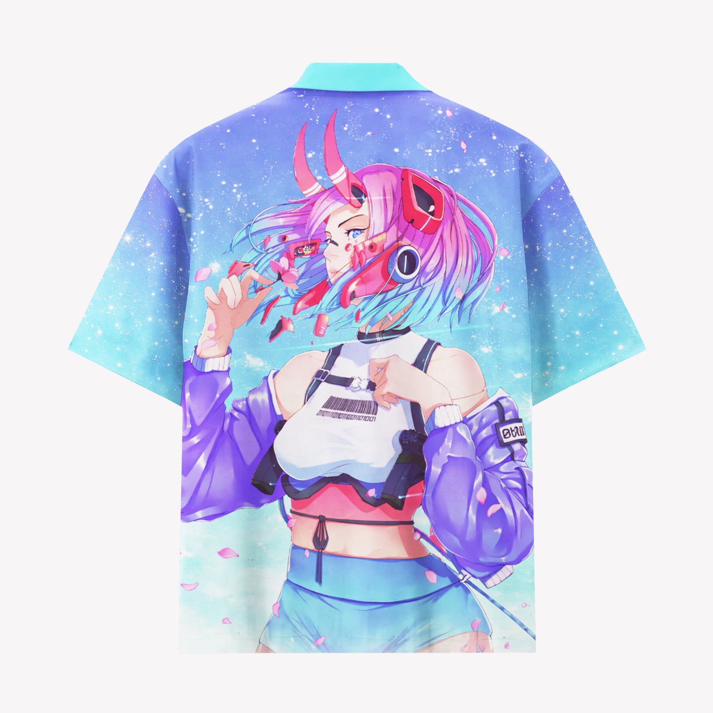 Cyber Anime Girl Hawaiian Shirt