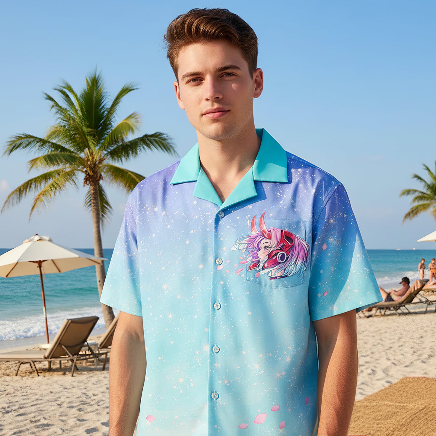 Cyber Anime Girl Hawaiian Shirt
