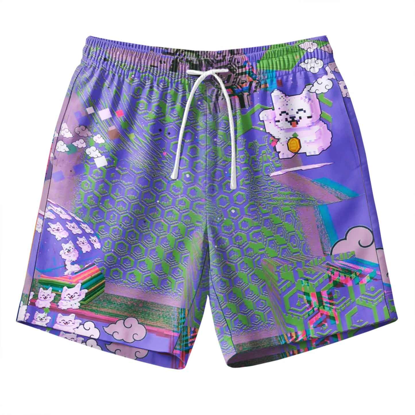 Cyber Neko Dreamscape Shirts & Shorts Set