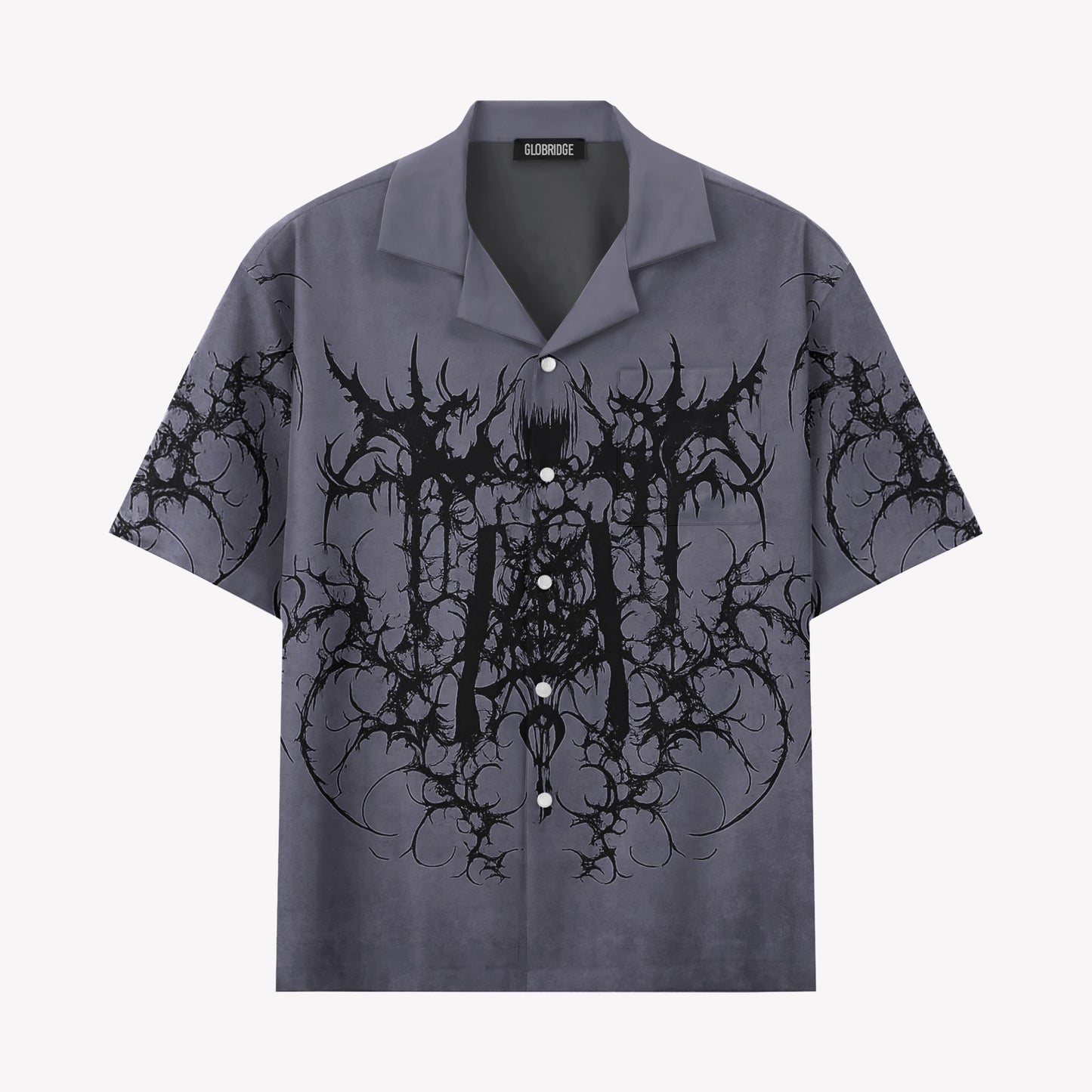 Dark Gothic Anime Angel Hawaiian Shirt