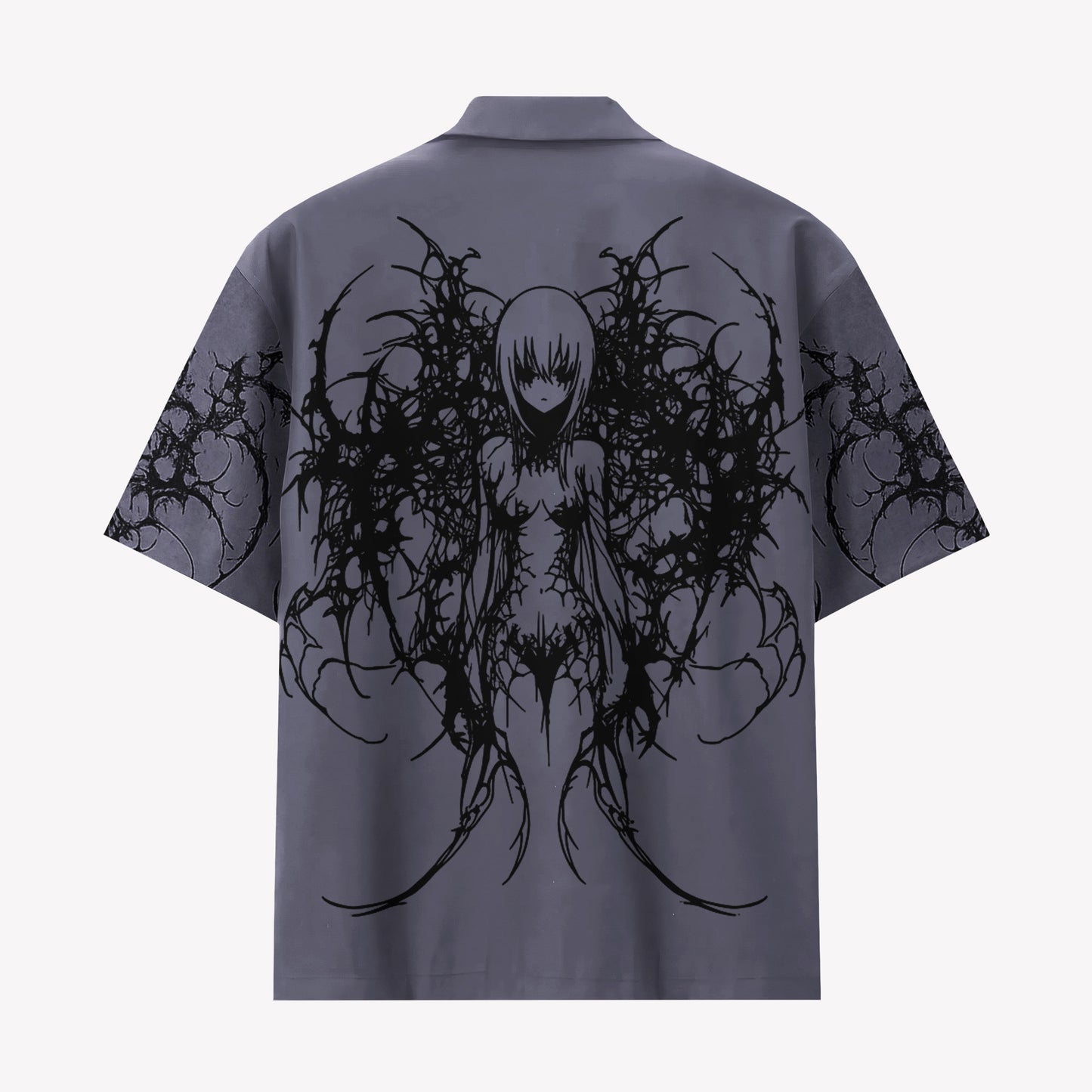 Dark Gothic Anime Angel Hawaiian Shirt