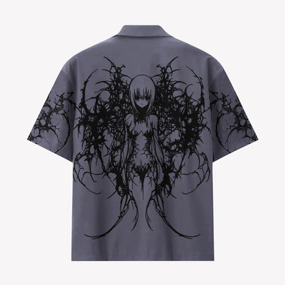 Dark Gothic Anime Angel Hawaiian Shirt