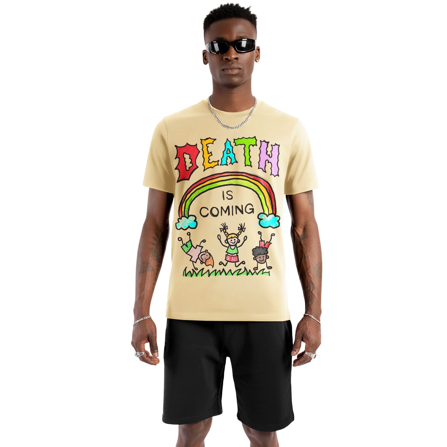 Death Is Coming Rainbow Tee