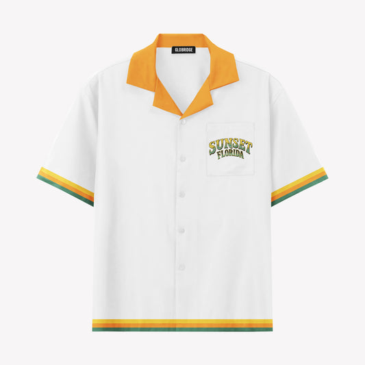 Destin Sunset on the Gulf Hawaiian Shirt & Shorts Set