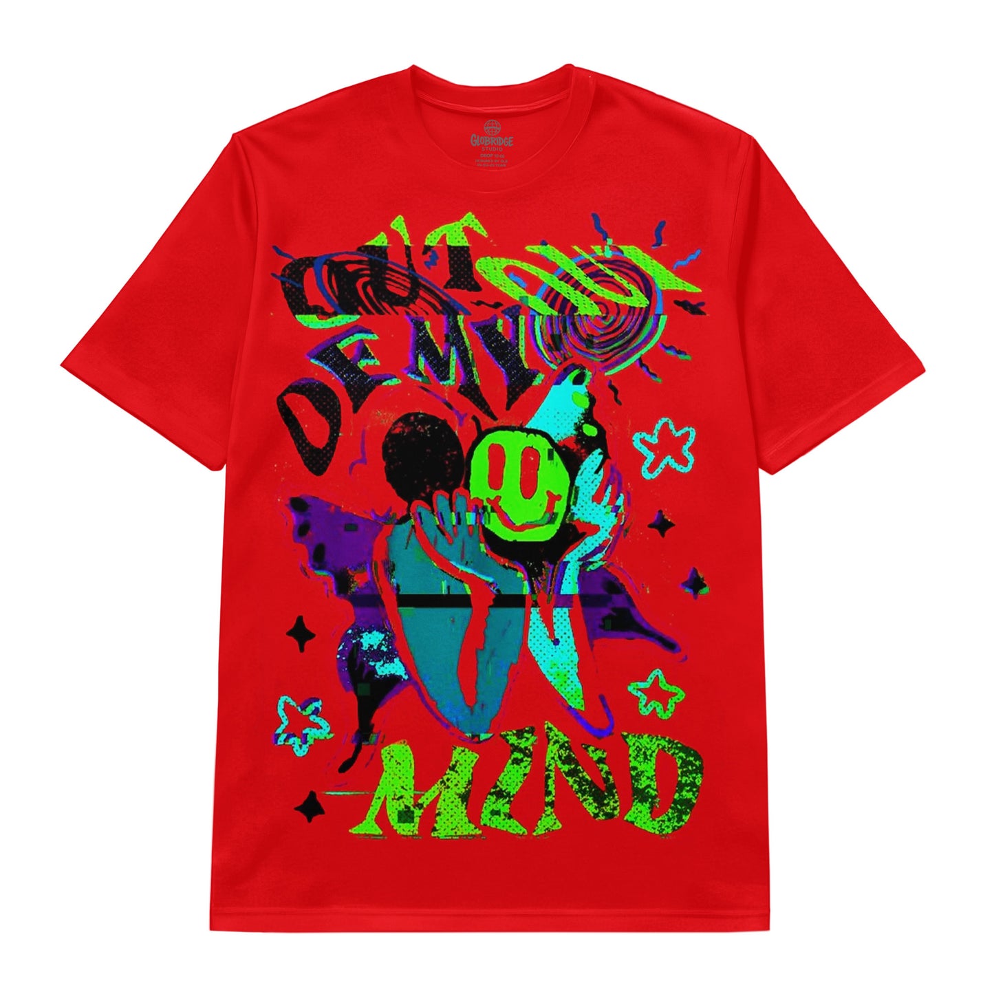 Don’t Mind Neon Emotion Art Tee