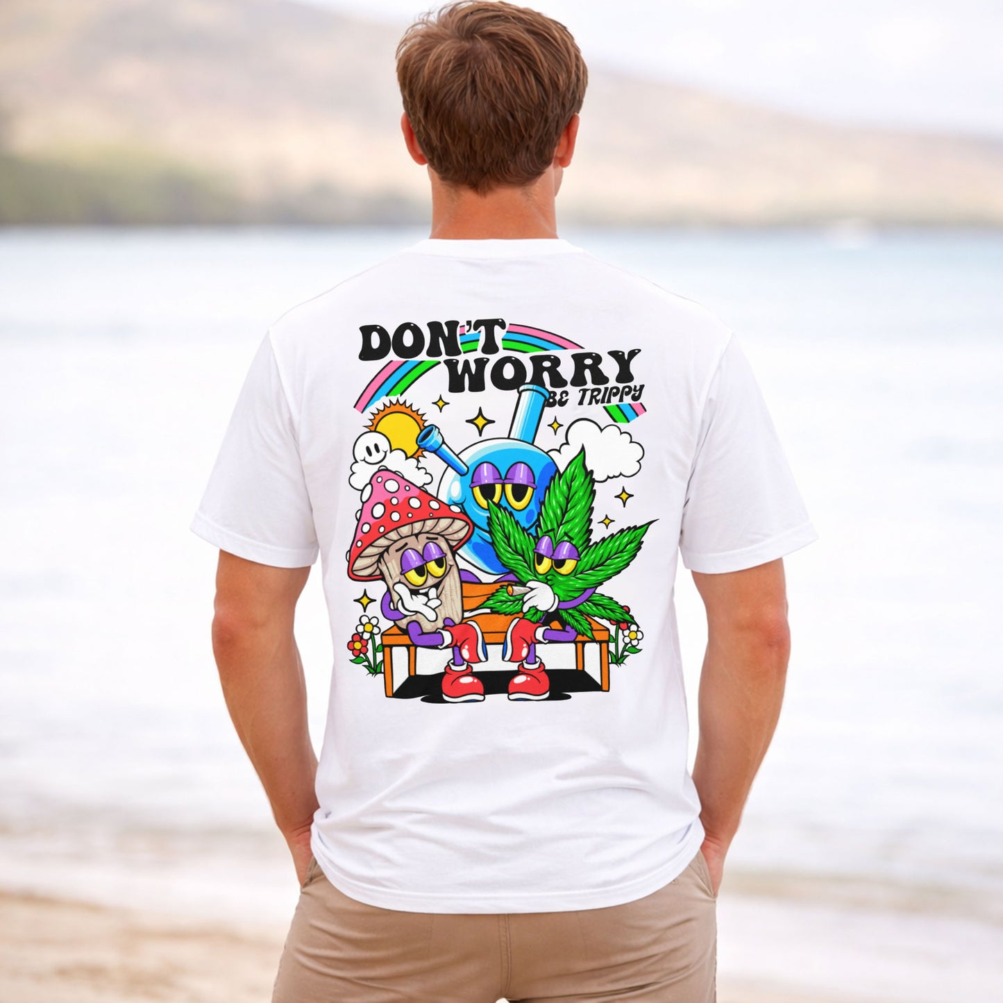 Don't Worry Be Trippy Graphic T-Shirt