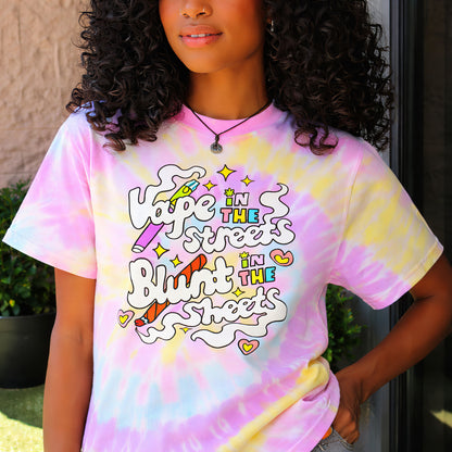 Dope in the Streets Pastel Tie-Dye T-Shirt