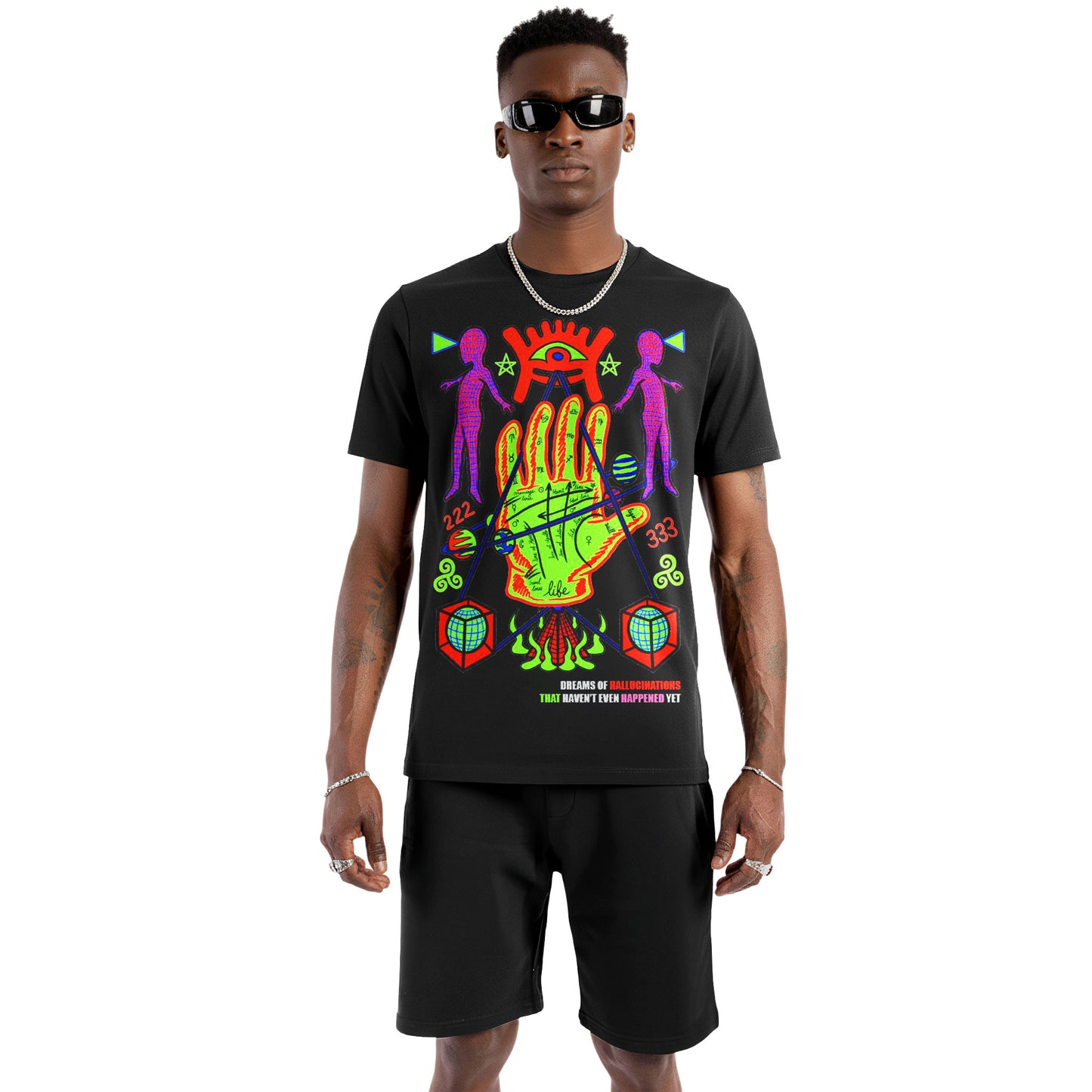 Dreams of Hallucinations Psychedelic Palm Tee