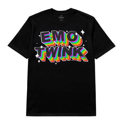 Emo Twink Rainbow Graphic Tee